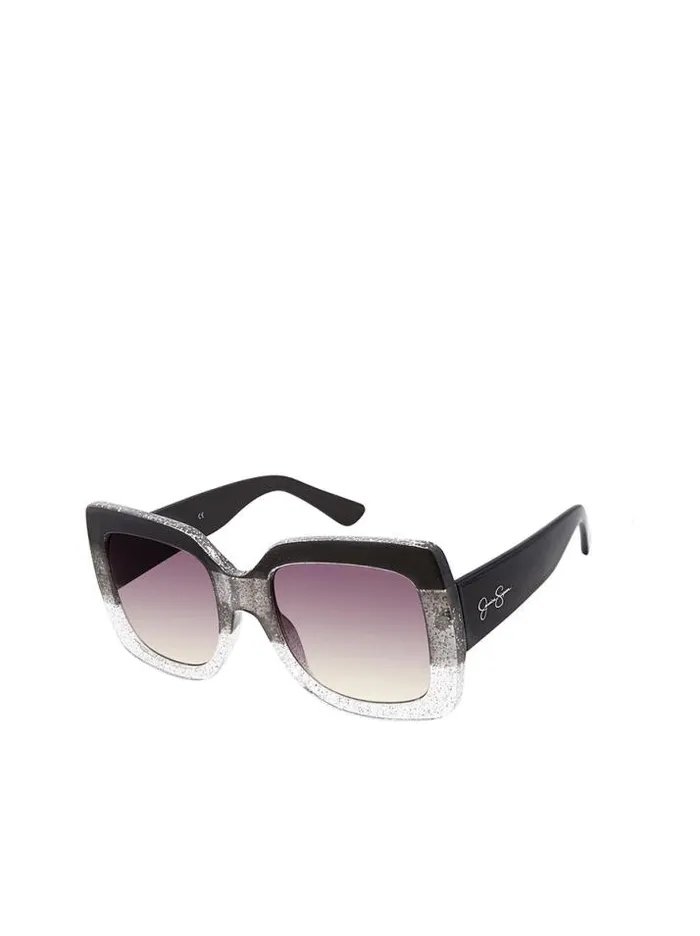 Sunglasses Accessories Jessica Simpson Ombre Glitter In Black and Clear