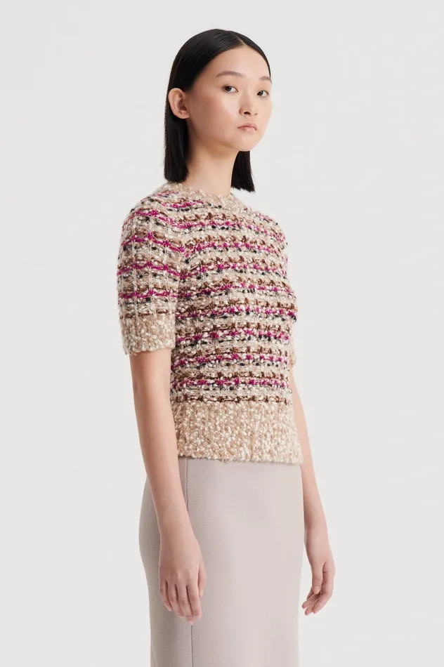 Sweaters STRIPE SLIM SWEATER BLACK Scanlan Theodore Women Sweaters STRIPE SLIM SWEATER BLACK Scanlan Theodore Women
