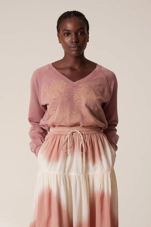 Sweatshirts Women Leon and Harper Shiva Brd Sweatshirt Blush