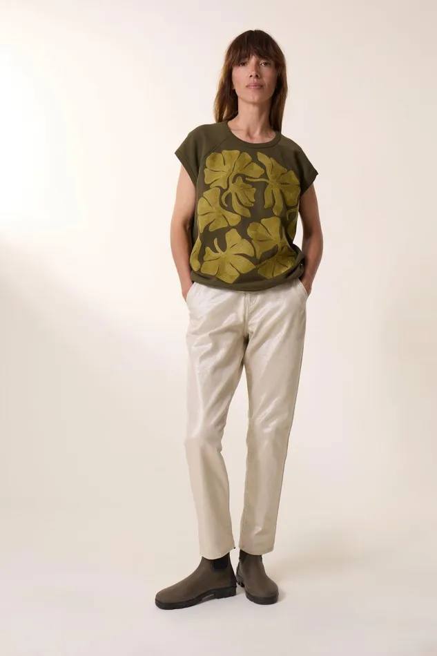 Sweatshirts Women Leon and Harper Sirop Tulip Sweatshirt Khaki