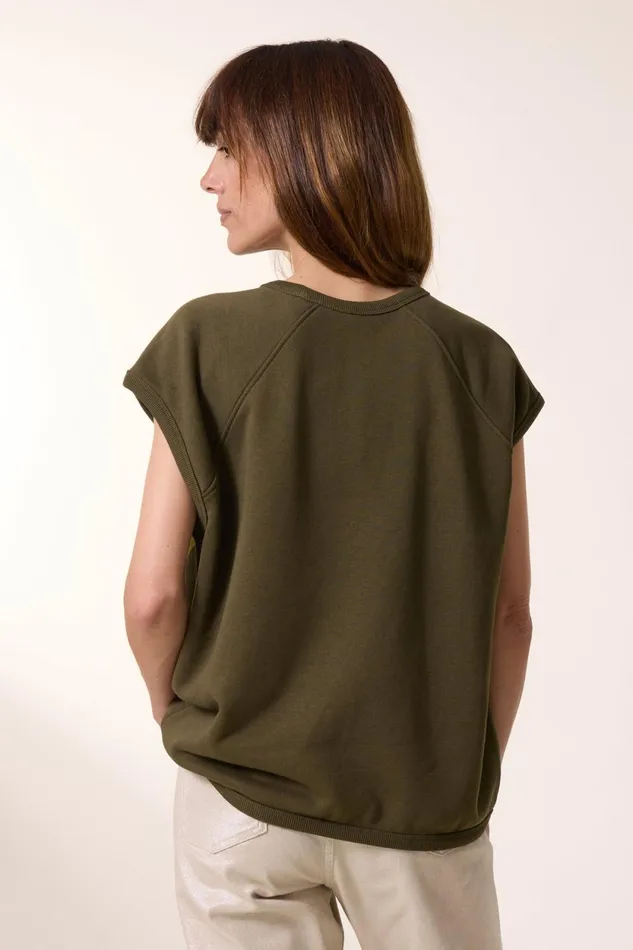 Sweatshirts Women Leon and Harper Sirop Tulip Sweatshirt Khaki