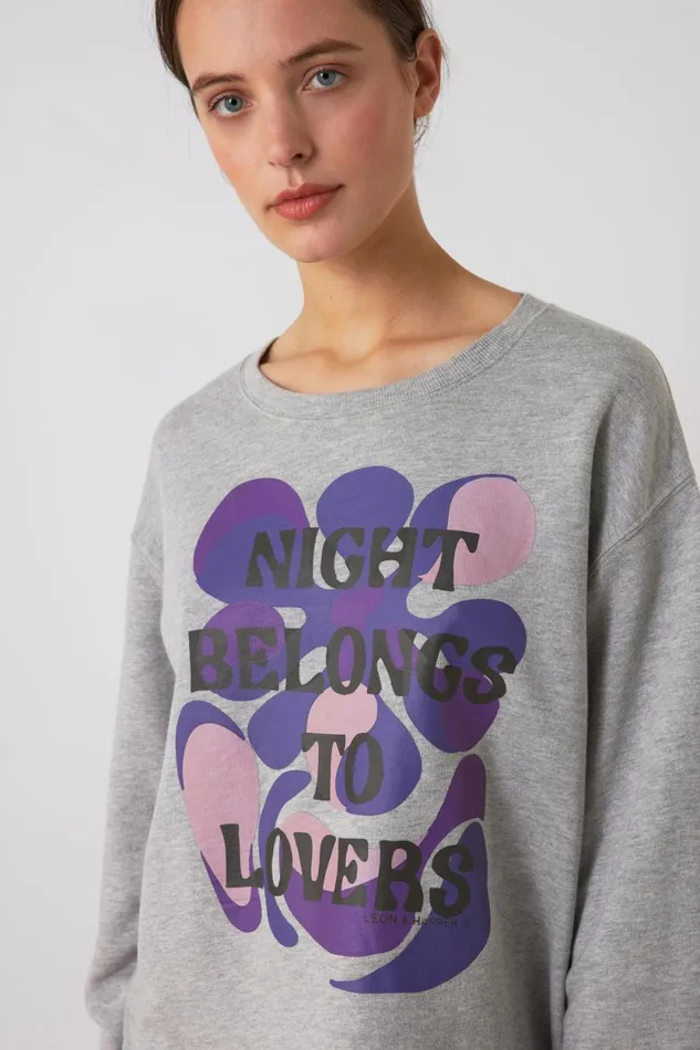Sweatshirts Women Leon and Harper Sortie Night Sweat Grey