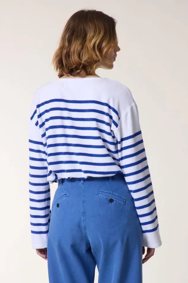 Sweatshirts Women Leon and Harper Thilla Sailor Tshirt Blue