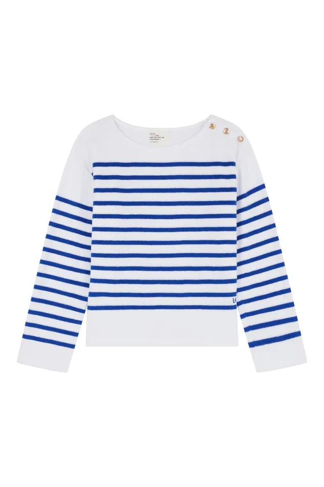 Sweatshirts Women Leon and Harper Thilla Sailor Tshirt Blue