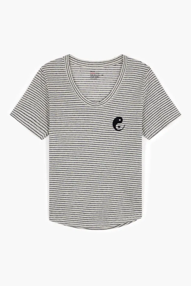 TShirts and Tops Women Leon and Harper Tizia Linen Tshirt Grey