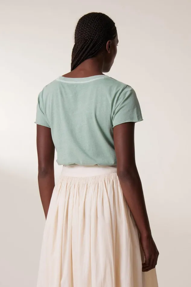TShirts and Tops Women Leon and Harper Toro Birdy Tshirt Aqua