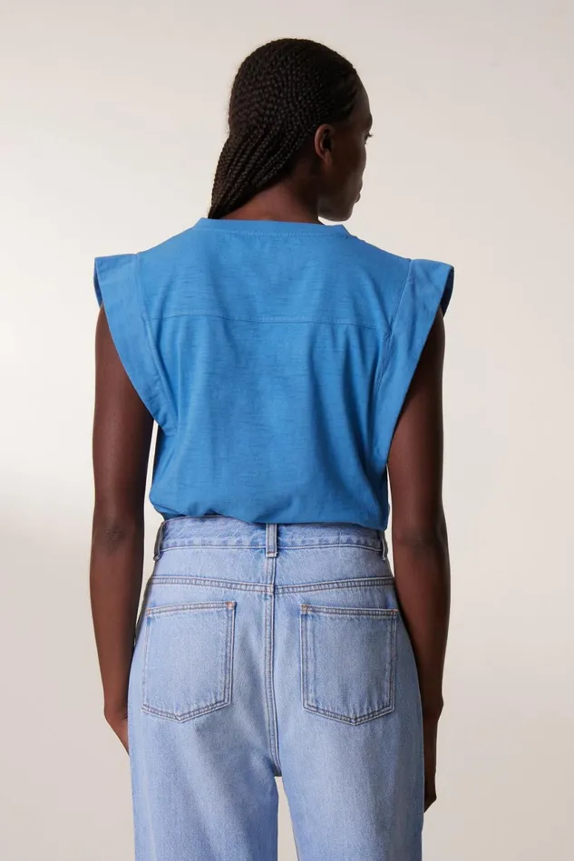 TShirts and Tops Women Leon and Harper Trima1 Plain Tank Top Sea