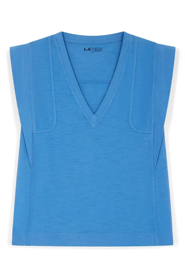 TShirts and Tops Women Leon and Harper Trima1 Plain Tank Top Sea