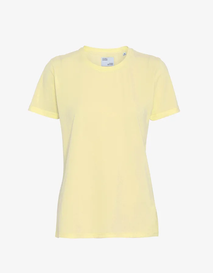 TShirts Colorfulstandard Women Women Light Organic Tee 8211 Soft Yellow