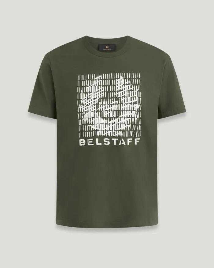 TShirts Men Belstaff Match TShirt Tile Green
