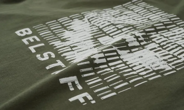 TShirts Men Belstaff Match TShirt Tile Green TShirts Men Belstaff Match TShirt Tile Green