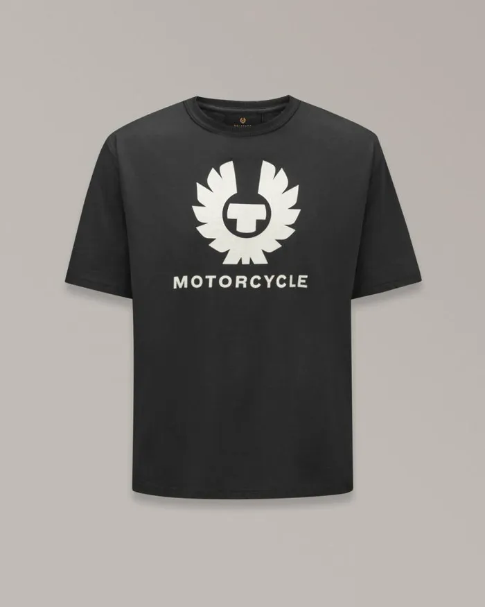 TShirts Men Belstaff Motorcycle Phoenix TShirt Black
