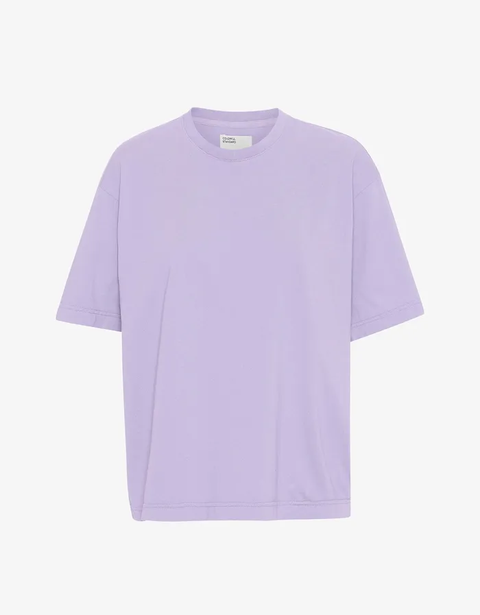 TShirts Oversized Organic TShirt 8211 Soft Lavender Colorfulstandard Women