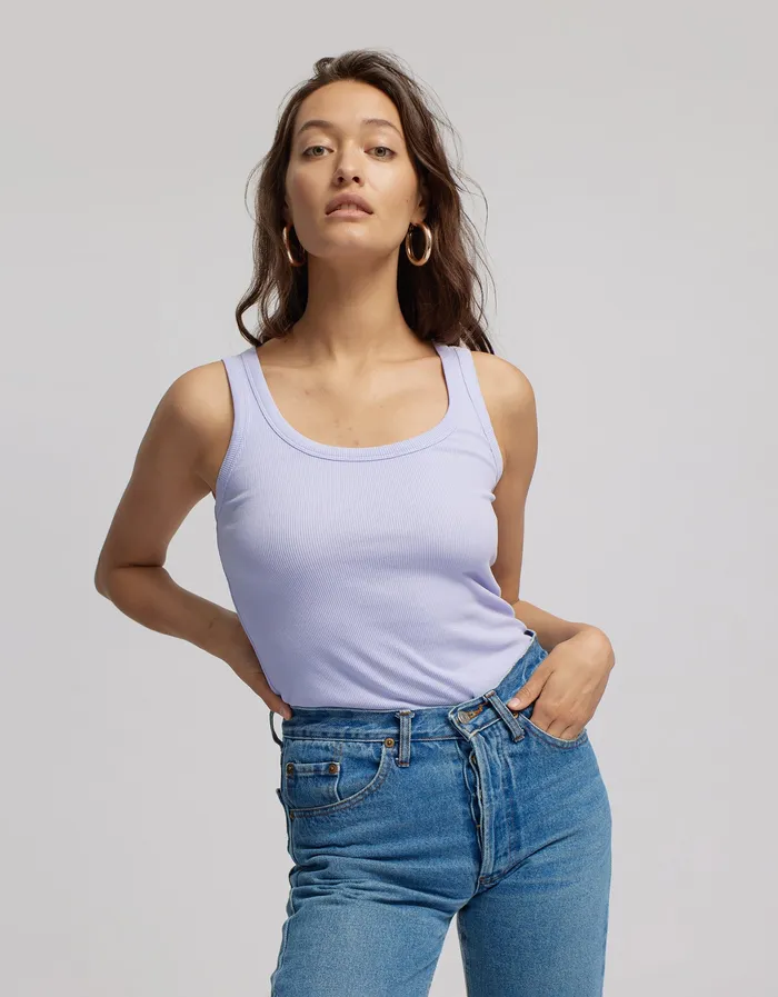 Tank Tops Women Organic Rib Tank Top 8211 Petrol Blue 8211 Colorfulstandard Women
