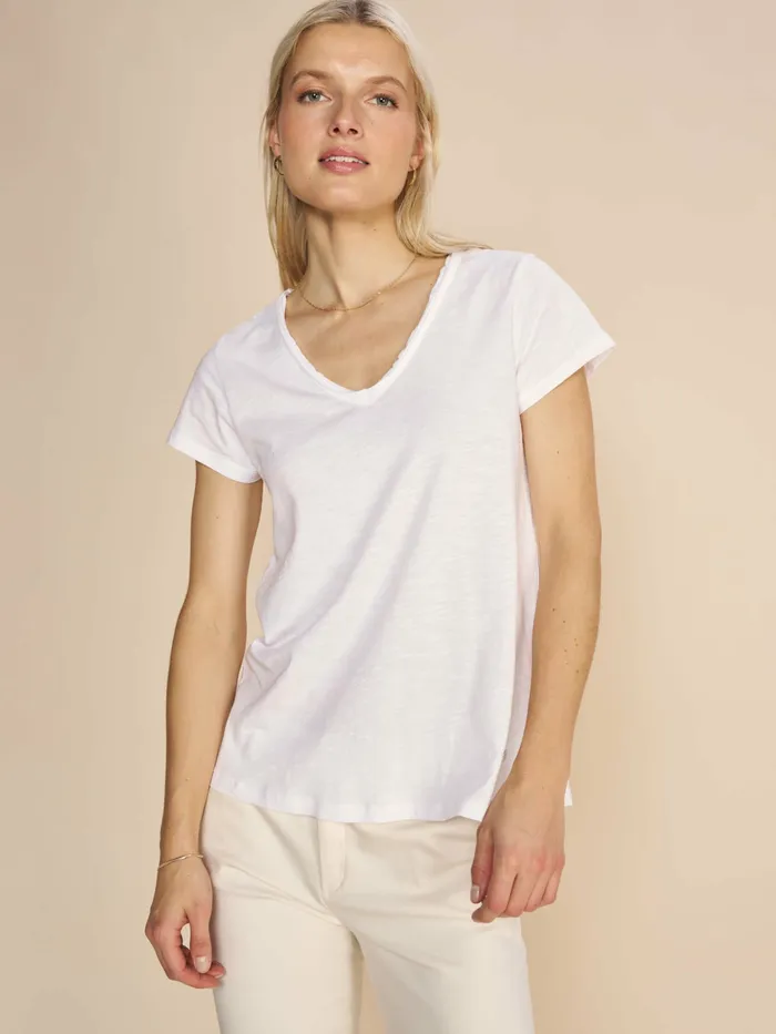 Tees MOS MOSH Women MMTulli VSS Basic Tee White