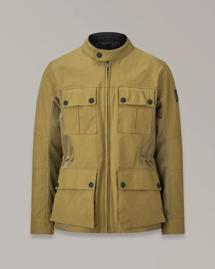 Textile Motorcycle Jackets Men Belstaff Airflow Motorcycle Jacket Belstaff Olive