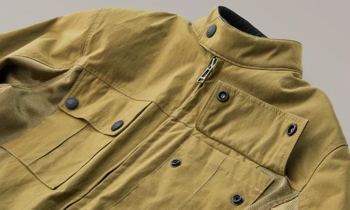 Textile Motorcycle Jackets Men Belstaff Airflow Motorcycle Jacket Belstaff Olive