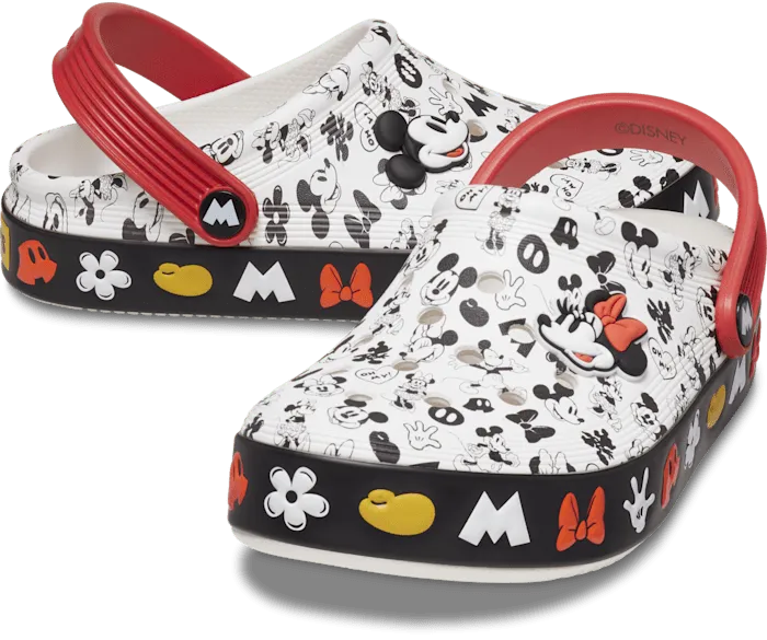 Toddler Mickey Off Court Clog White Women Crocs Platforms 038 Wedges