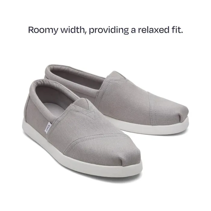Toms Alpargatas Alp FWD Grey Recycled Cotton Canvas 8211 Men Toms Alpargatas Alp FWD Grey Recycled Cotton Canvas 8211 Men