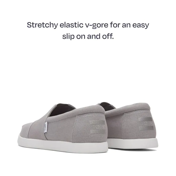 Toms Alpargatas Alp FWD Grey Recycled Cotton Canvas 8211 Men Toms Alpargatas Alp FWD Grey Recycled Cotton Canvas 8211 Men