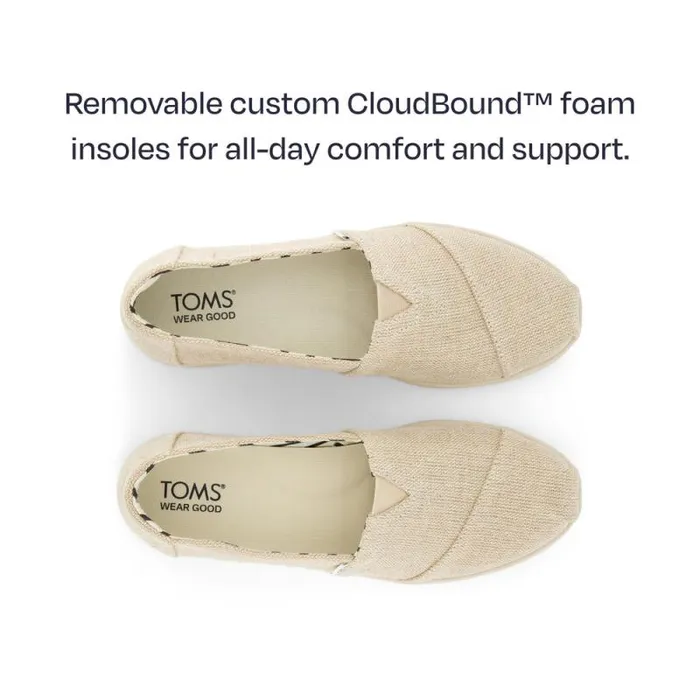 Toms Alpargatas Alpargata Plus Natural Heritage Canvas 8211 Women