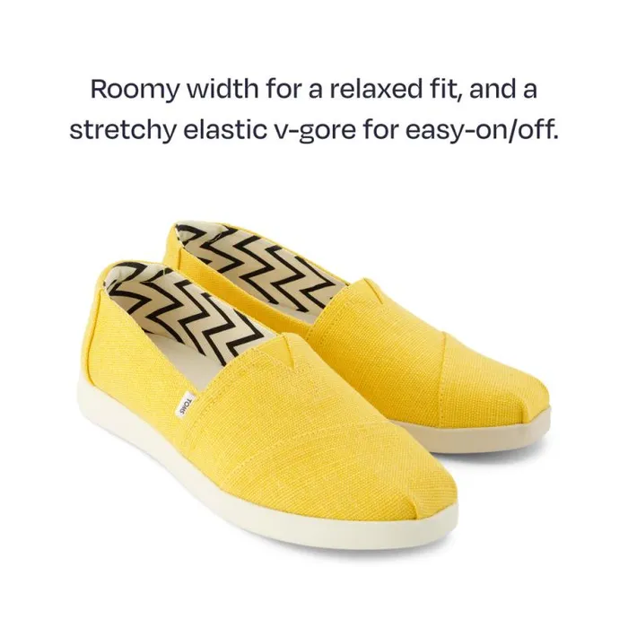 Toms Alpargatas Alpargata Plus Yellow Heritage Canvas 8211 Women