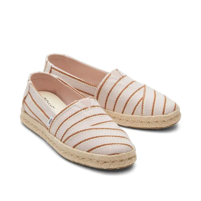 Toms Alpargatas Alpargata Rope 20 Espadrille Stripes Ballet Pink 8211 Women Toms Alpargatas Alpargata Rope 20 Espadrille Stripes Ballet Pink 8211 Women