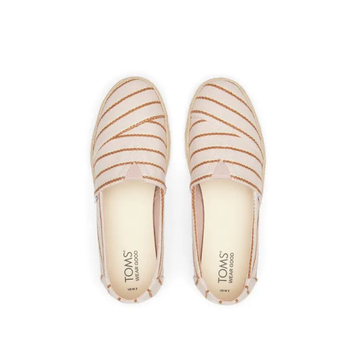 Toms Alpargatas Alpargata Rope 20 Espadrille Stripes Ballet Pink 8211 Women Toms Alpargatas Alpargata Rope 20 Espadrille Stripes Ballet Pink 8211 Women