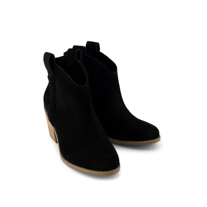 Toms Boots and Booties Constance Heeled Boot Braided Black 8211 Women Toms Boots and Booties Constance Heeled Boot Braided Black 8211 Women