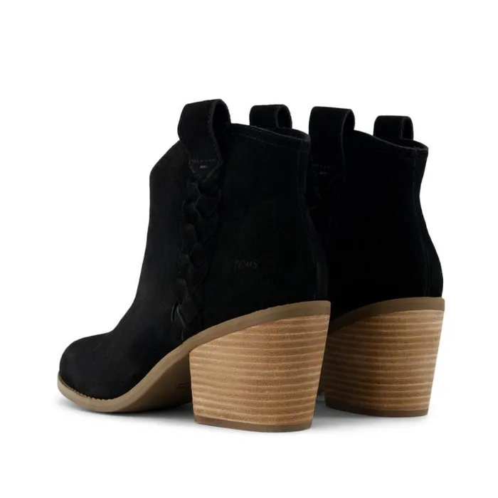 Toms Boots and Booties Constance Heeled Boot Braided Black 8211 Women Toms Boots and Booties Constance Heeled Boot Braided Black 8211 Women