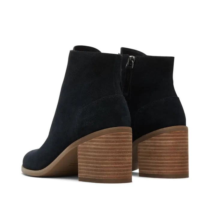 Toms Boots and Booties Evelyn Heeled Boot Suede Black 8211 Women Toms Boots and Booties Evelyn Heeled Boot Suede Black 8211 Women