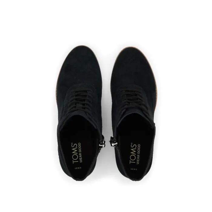 Toms Boots and Booties Evelyn Heeled Boot Suede Black 8211 Women Toms Boots and Booties Evelyn Heeled Boot Suede Black 8211 Women