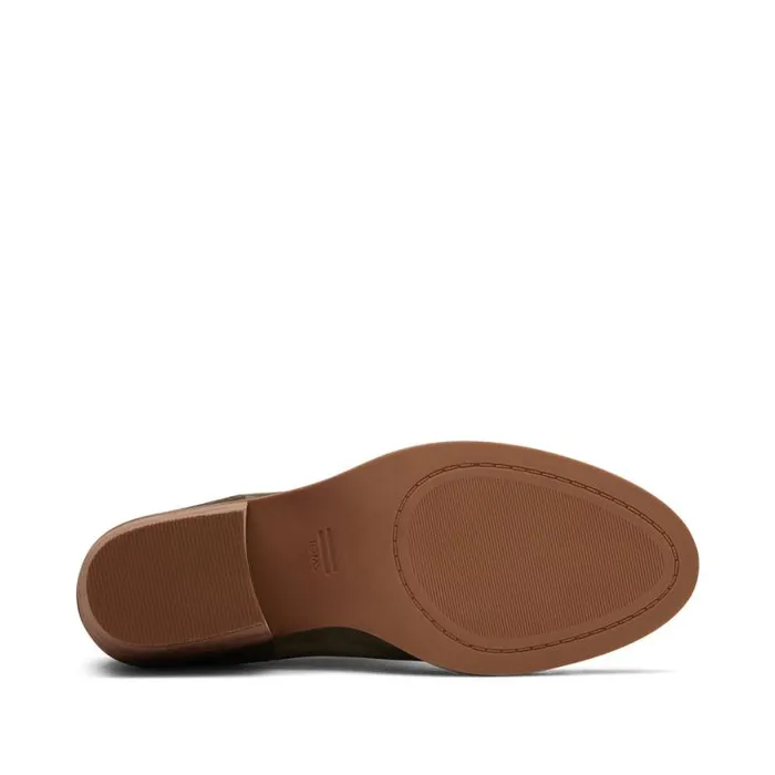 Toms Boots and Booties Everly Heeled Boot Olive Nubuck 8211 Women