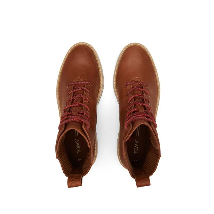 Toms Boots and Booties Frankie LaceUp Boot Water Resistant Dark Brown 8211 Women Toms Boots and Booties Frankie LaceUp Boot Water Resistant Dark Brown 8211 Women