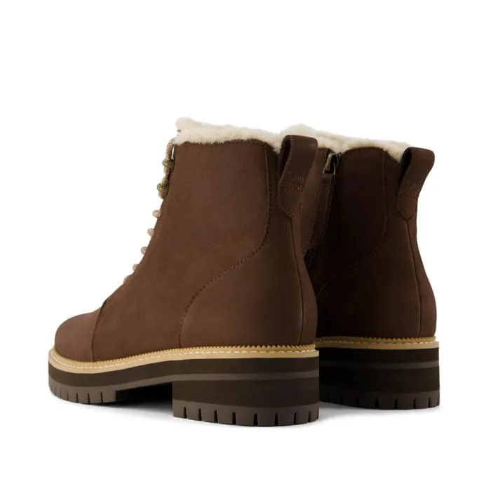 Toms Boots and Booties Wylder Boot Water Resistant Oak Brown Nubuck Leather Faux Fur 8211 Women Toms Boots and Booties Wylder Boot Water Resistant Oak Brown Nubuck Leather Faux Fur 8211 Women