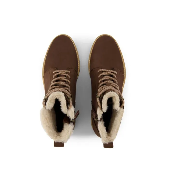 Toms Boots and Booties Wylder Boot Water Resistant Oak Brown Nubuck Leather Faux Fur 8211 Women Toms Boots and Booties Wylder Boot Water Resistant Oak Brown Nubuck Leather Faux Fur 8211 Women