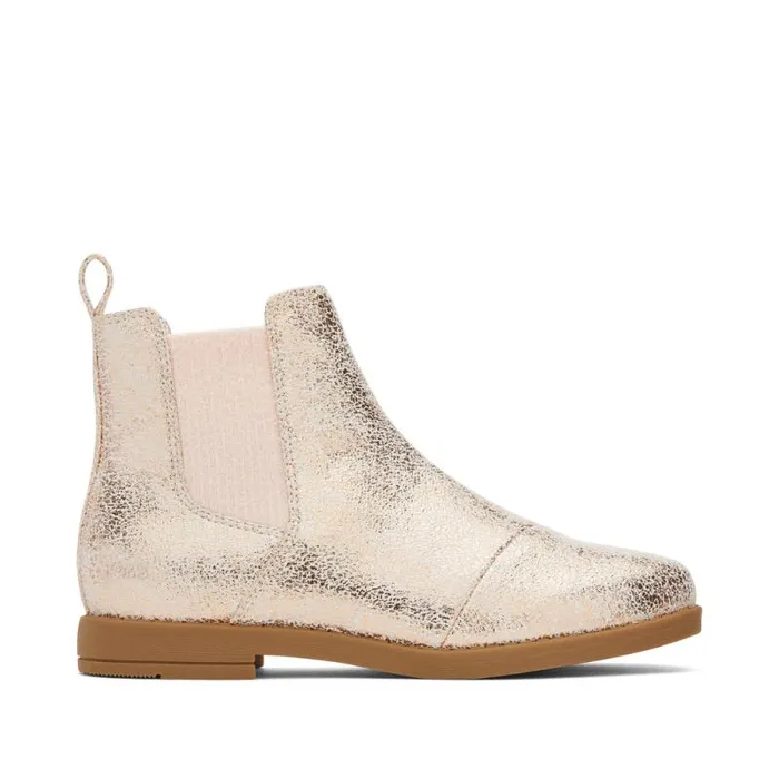 Toms Dress Casual Charlie Kids Boot Gold Foil 8211 Kids