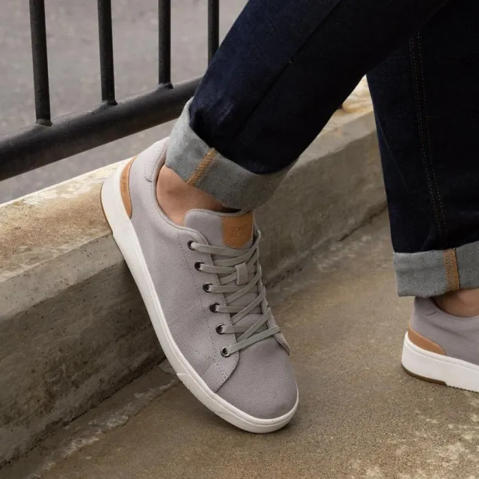 Toms Dress Casual TRVL LITE LaceUp Sneaker Drizzle Grey Canvas 8211 Men Toms Dress Casual TRVL LITE LaceUp Sneaker Drizzle Grey Canvas 8211 Men