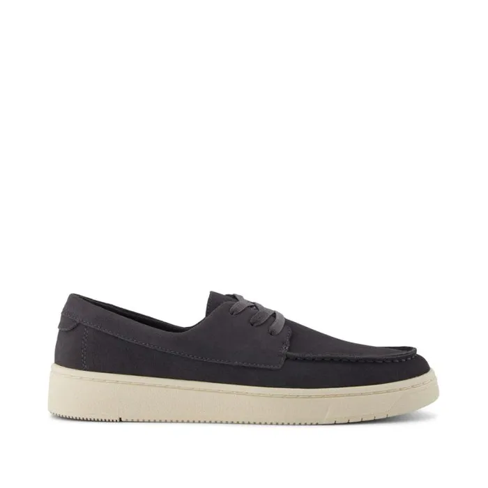 Toms Dress Casual TRVL LITE London Loafer Dark Grey Suede 8211 Men