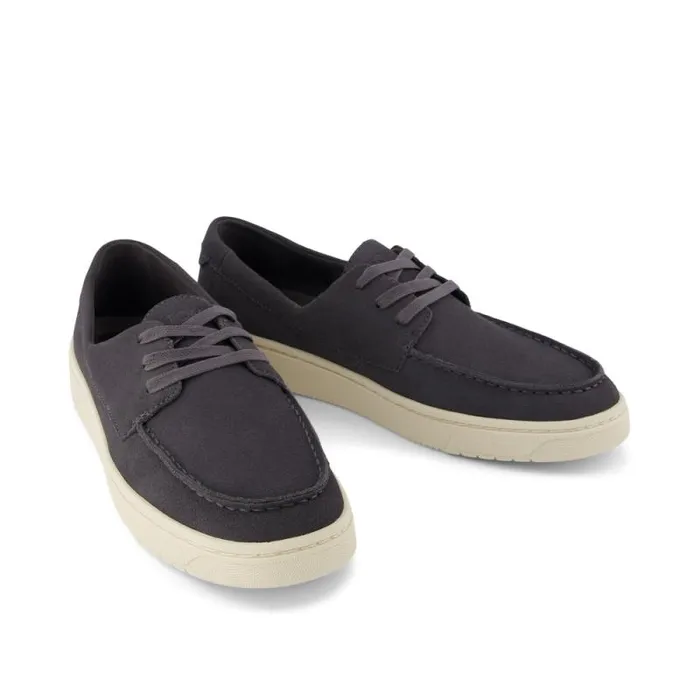 Toms Dress Casual TRVL LITE London Loafer Dark Grey Suede 8211 Men