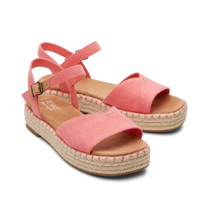 Toms Espadrilles Abby Flatform Espadrille Sandal Shell Pink 8211 Women Toms Espadrilles Abby Flatform Espadrille Sandal Shell Pink 8211 Women