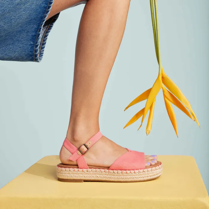 Toms Espadrilles Abby Flatform Espadrille Sandal Shell Pink 8211 Women Toms Espadrilles Abby Flatform Espadrille Sandal Shell Pink 8211 Women