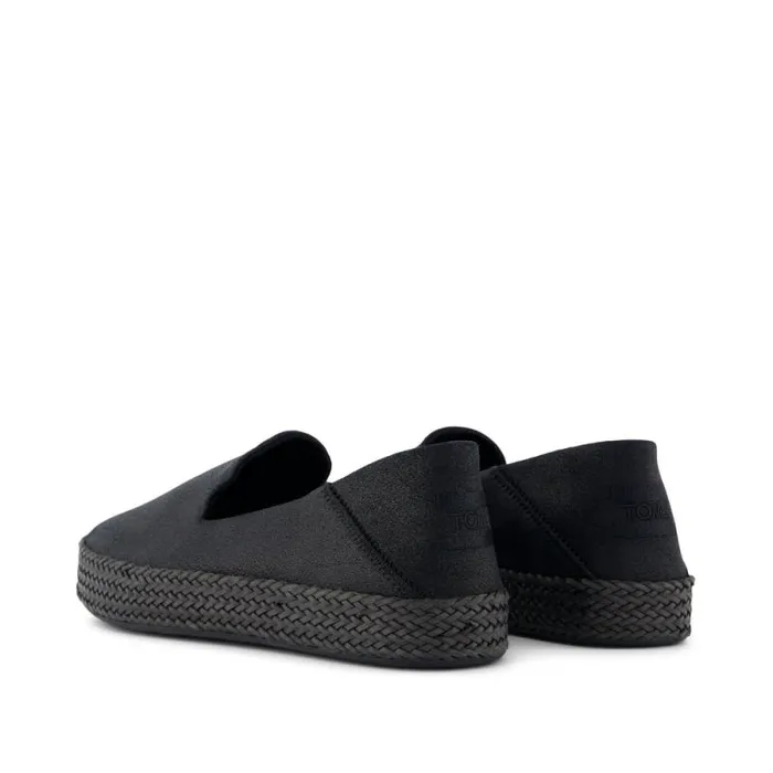 Toms Espadrilles Carolina Espadrille Metallic Black Suede 8211 Women