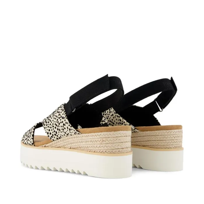 Toms Espadrilles Diana Crossover Wedge Sandal Mini Cheetah 8211 Women Toms Espadrilles Diana Crossover Wedge Sandal Mini Cheetah 8211 Women