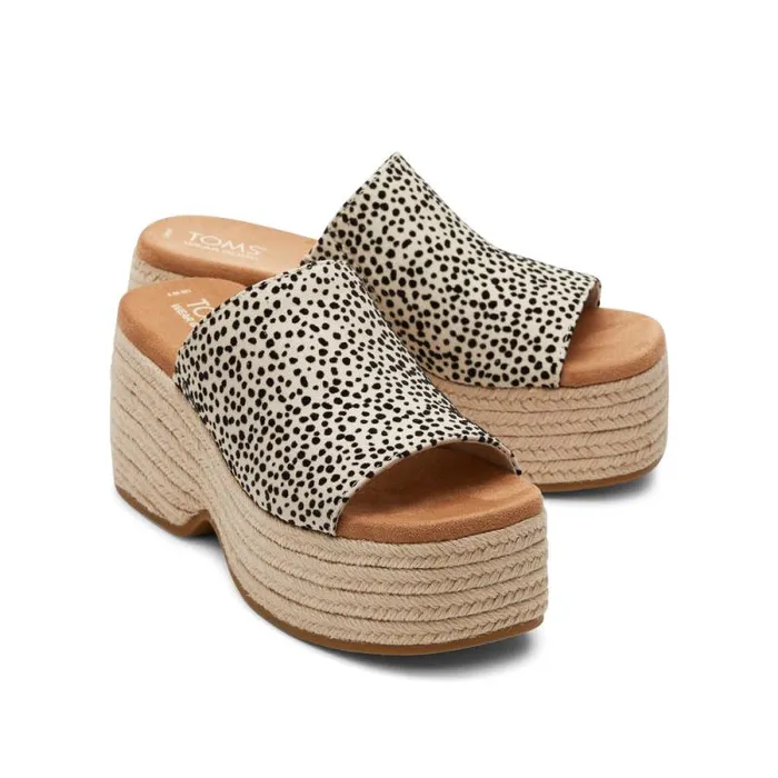 Toms Espadrilles Laila Mule Platform Sandal Mini Cheetah 8211 Women Toms Espadrilles Laila Mule Platform Sandal Mini Cheetah 8211 Women