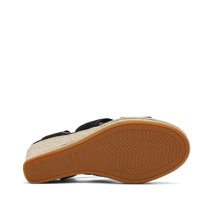 Toms Espadrilles Madelyn Braided Wedge Sandal Black 8211 Women Toms Espadrilles Madelyn Braided Wedge Sandal Black 8211 Women