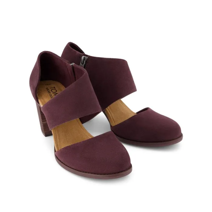 Toms Heels and Wedges Milan Closed Toe Heel Blackberry 8211 Women