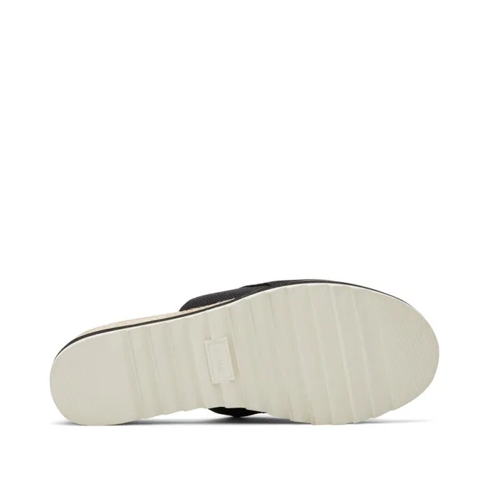 Toms Mules and Slides Diana Mule Wedge Sandal Black Heavy Canvas 8211 Women Toms Mules and Slides Diana Mule Wedge Sandal Black Heavy Canvas 8211 Women