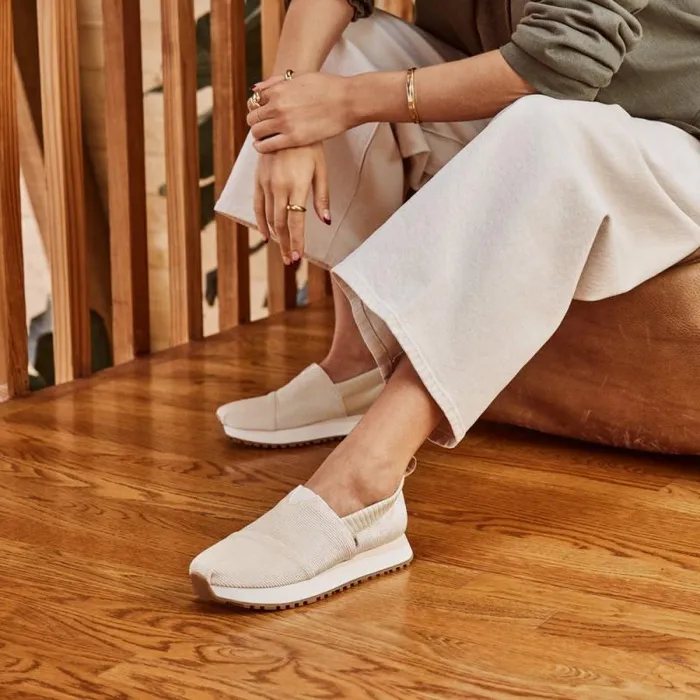 Toms Slip Ons Resident 20 Sneaker Beige Corduroy 8211 Women