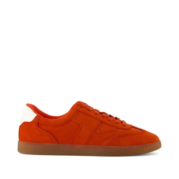 Toms Sneakers Collins Casual LaceUp Sneaker Flame Suede And Leather 8211 Women